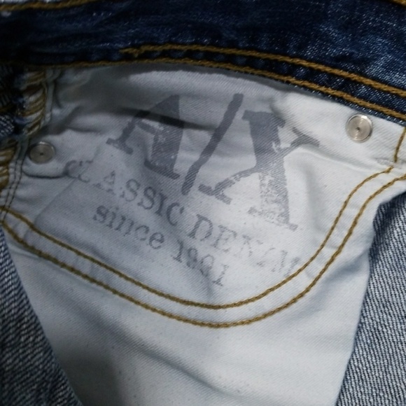 Armani Exchange Medium Wash Flare Womens Jeans - Picture 6 of 8